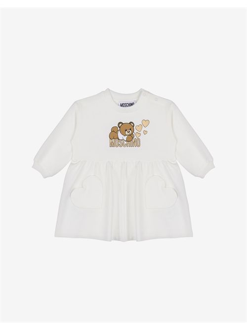 dress girl white MOSCHINO KIDS | MDV0BLLDA16/10063